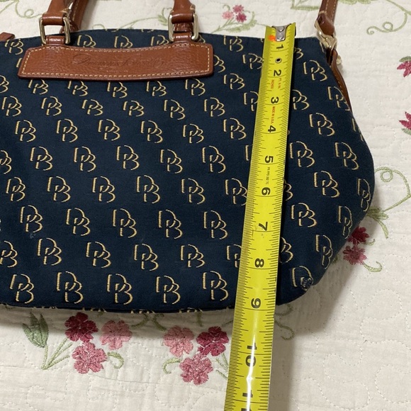 Shadow D&B Satchel Black Brown Logo Monogram Shoulder Bag Hand Bag - Picture 4 of 16